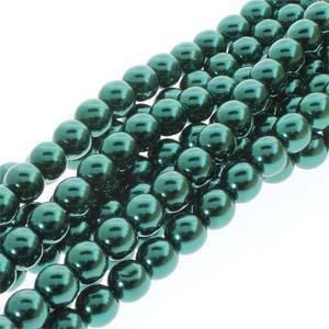 2030319 Glass Pearl 4mm Deep Emerald