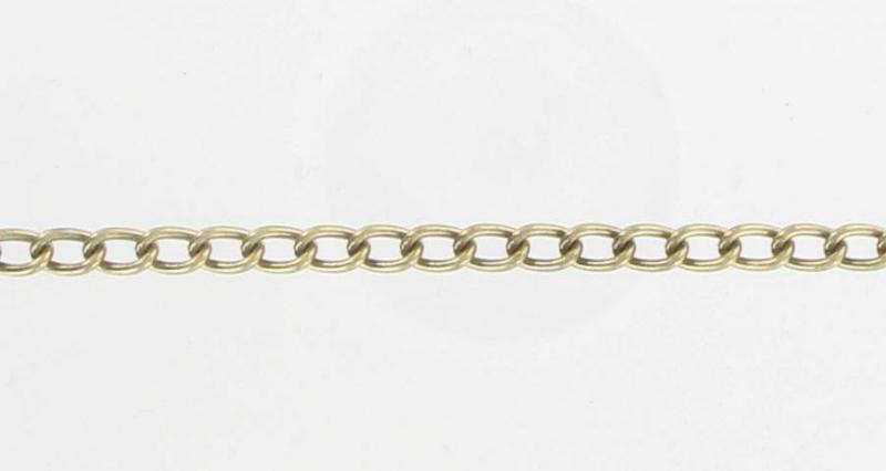 500511 Brass 6mm Unsld Curb Chain