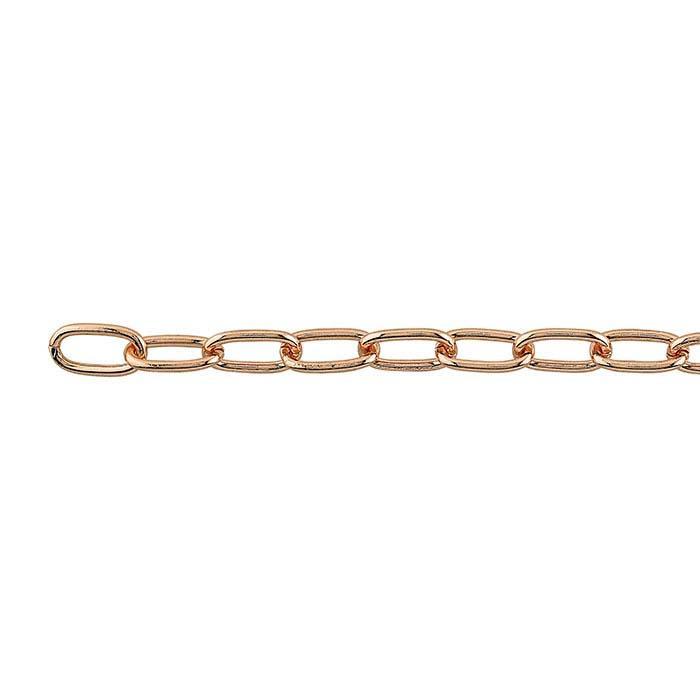 501205 Copper Cable Chain 7x11mm