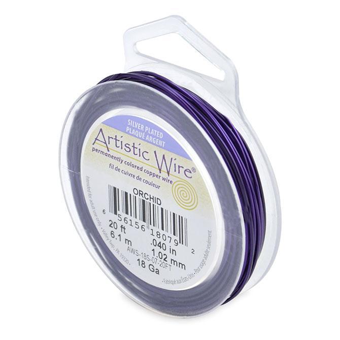 65615618079 Artistic Wire 18g 20ft Orchid