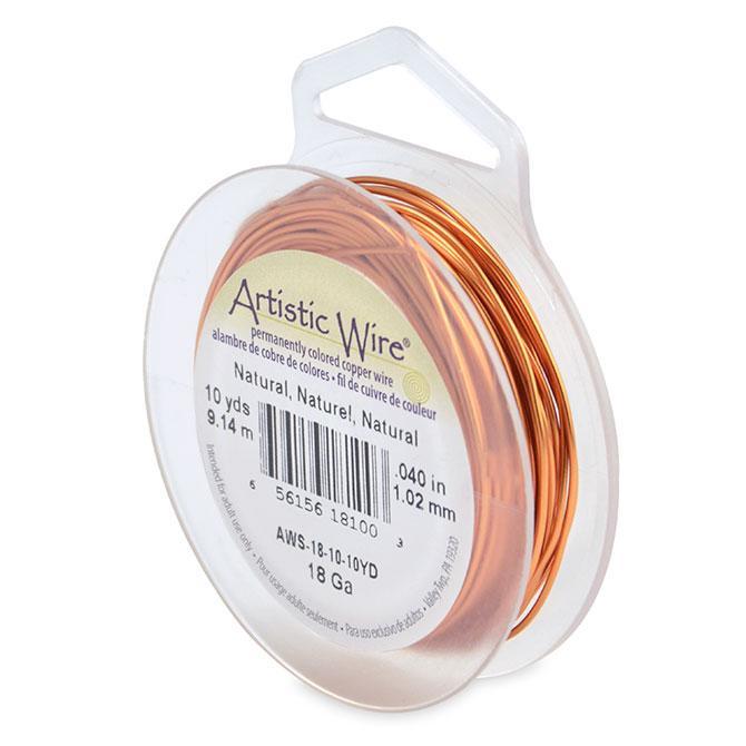65615618100 Artistic Wire 18g 10yd Natural