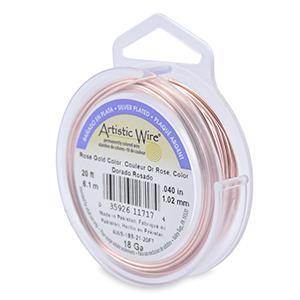 65615618210 Artistic Wire 18b 20ft Rose Gold